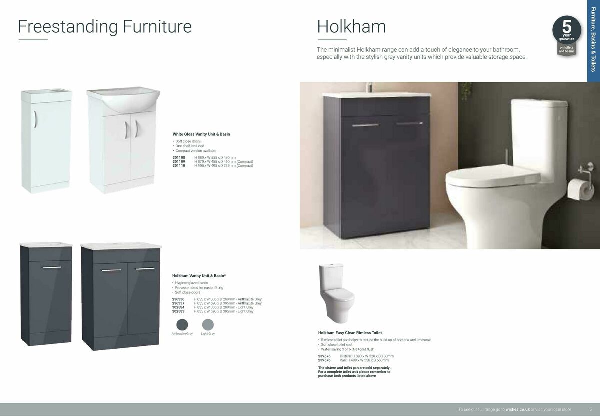 Wickes Bathrooms Brochure Offers from 1 February