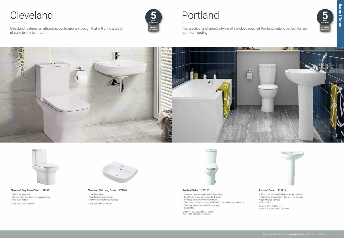 Wickes Bathrooms Brochure Offers from 1 February