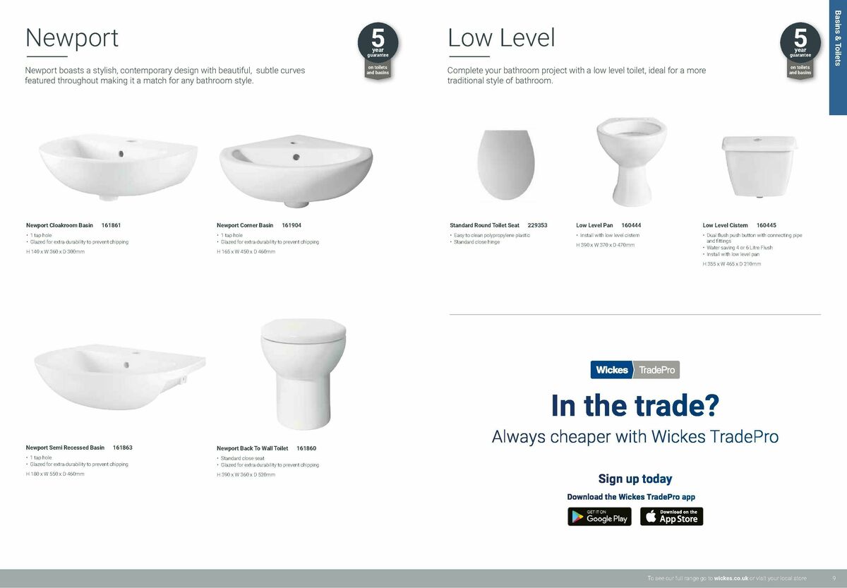 Wickes Bathrooms Brochure Offers from 1 February