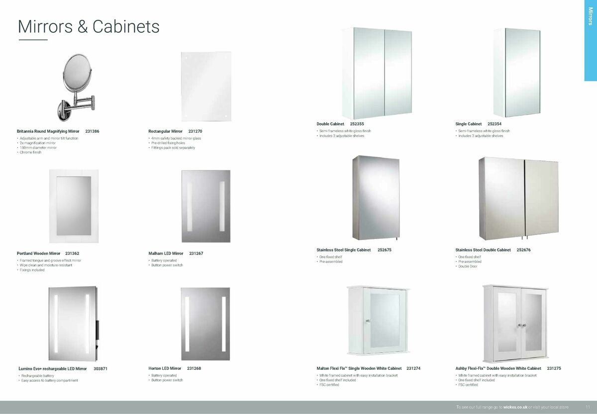 Wickes Bathrooms Brochure Offers from 1 February