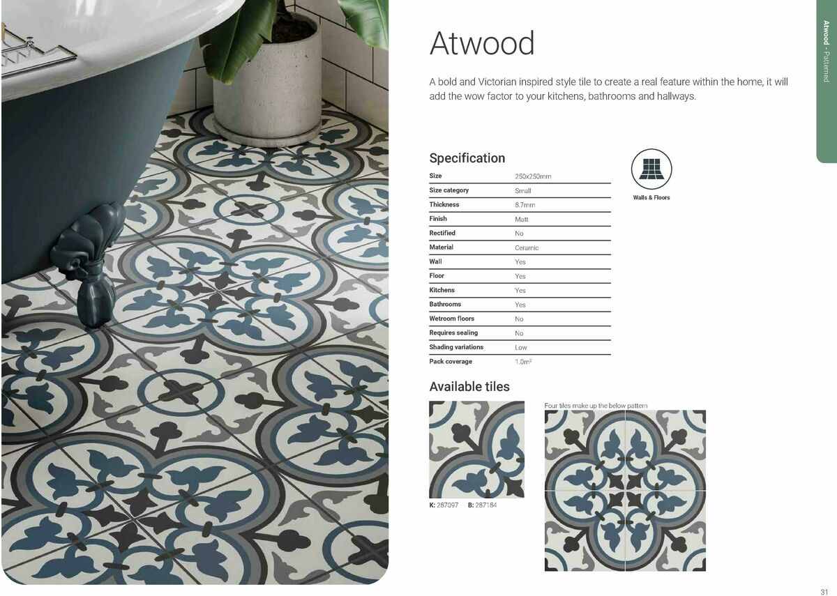 Wickes Boutique Tiles brochure Offers from 18 August