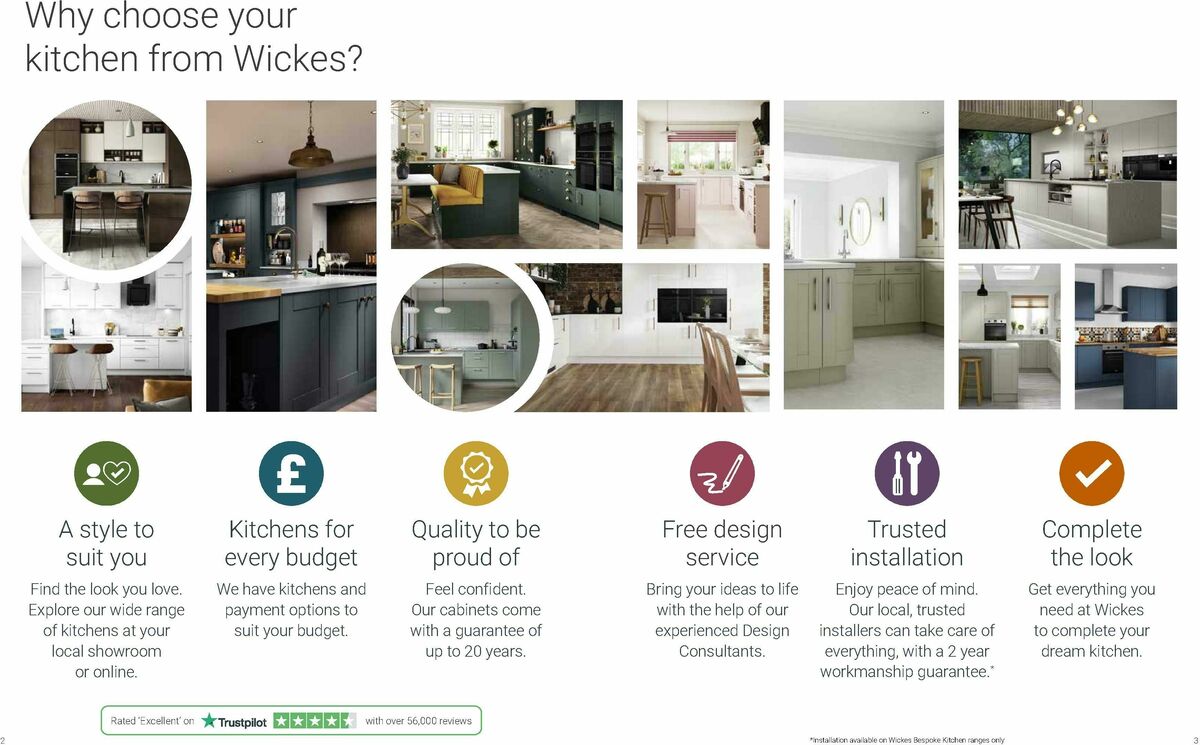 Wickes Kitchens Brochure Offers from 18 August