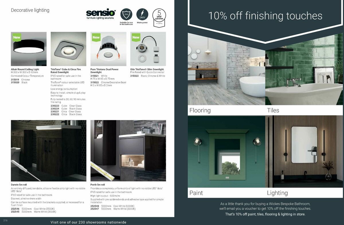 Wickes Bespoke Bathrooms Brochure Offers from 1 September