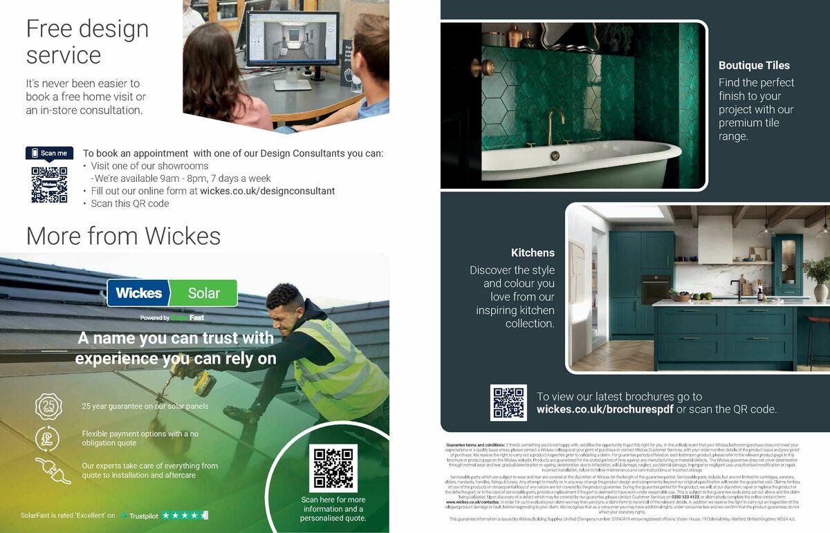 Wickes Bespoke Bathrooms Brochure Offers from 1 September