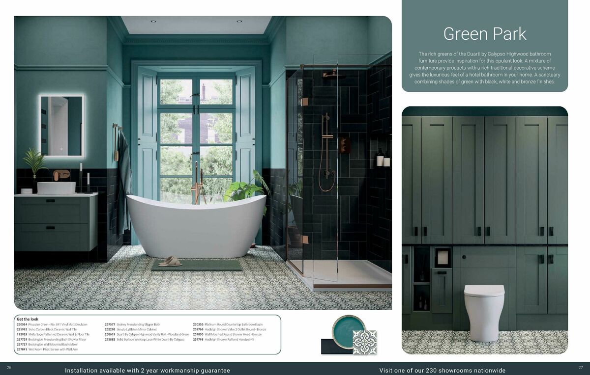 Wickes Bespoke Bathrooms Brochure Offers from 1 September