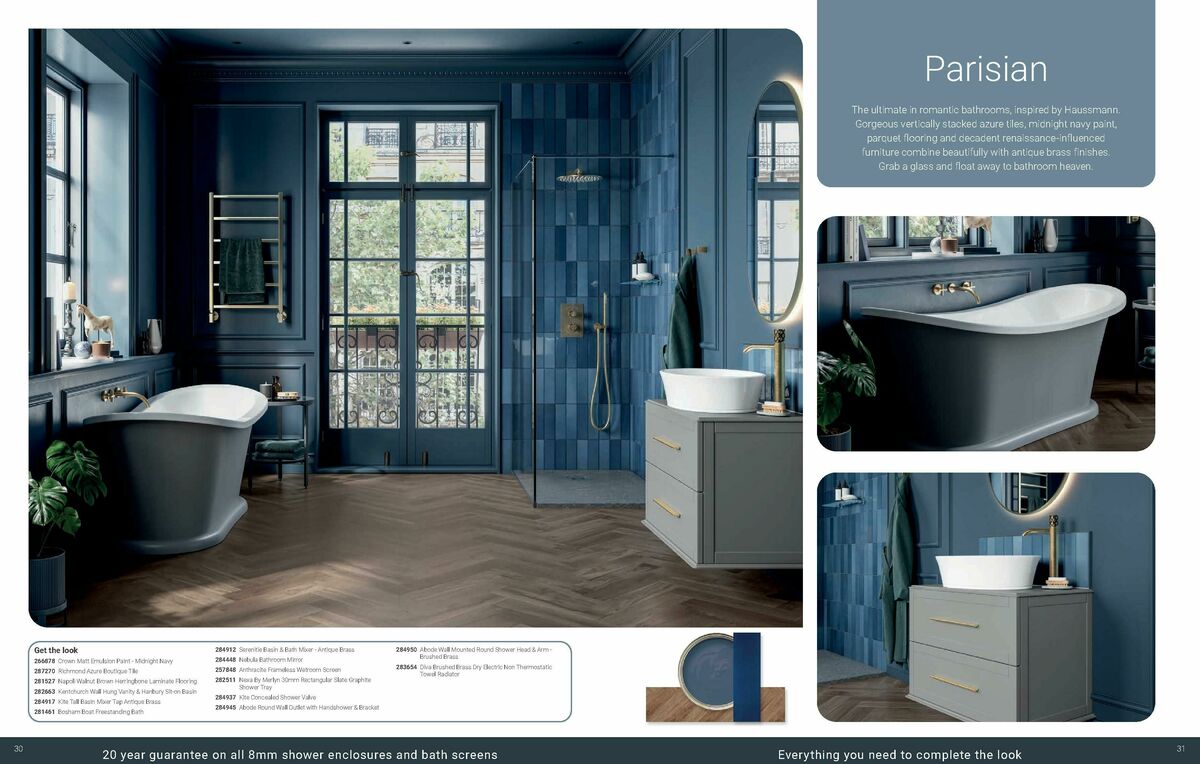 Wickes Bespoke Bathrooms Brochure Offers from 1 September