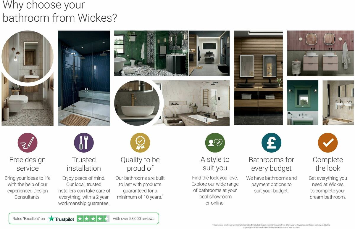 Wickes Bespoke Bathrooms Brochure Offers from 1 September