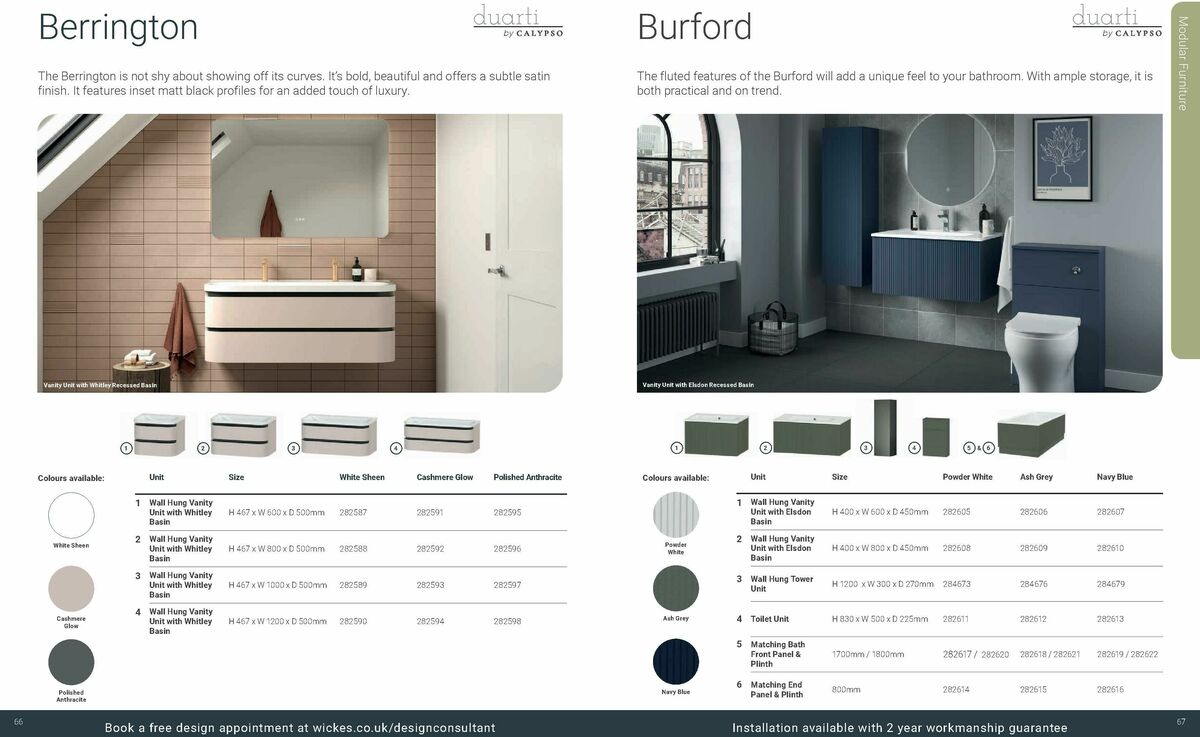 Wickes Bespoke Bathrooms Brochure Offers from 1 September