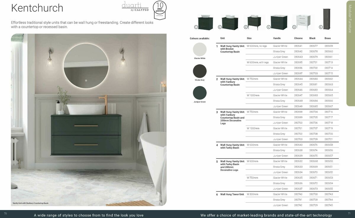 Wickes Bespoke Bathrooms Brochure Offers from 1 September