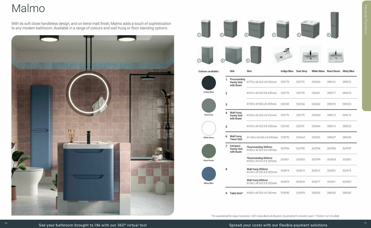 Wickes Bespoke Bathrooms Brochure Offers from 1 September