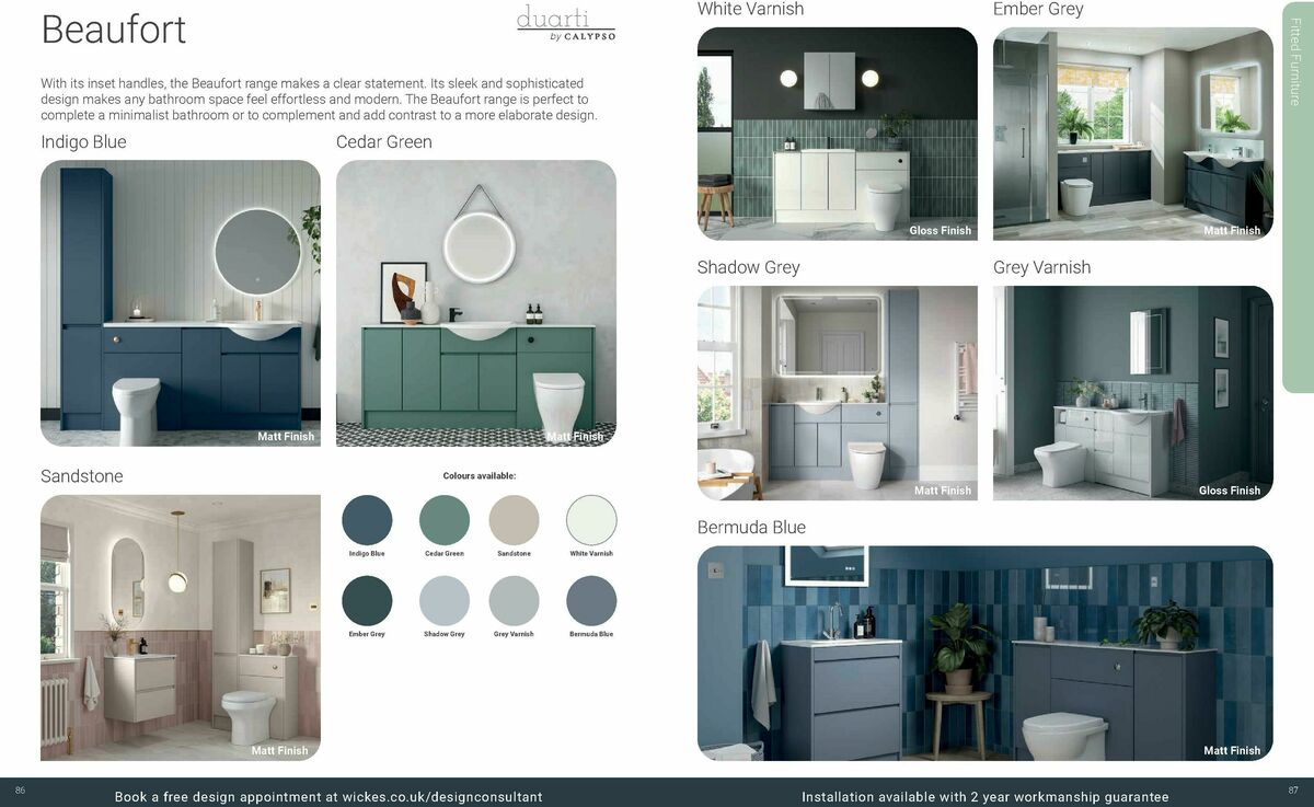 Wickes Bespoke Bathrooms Brochure Offers from 1 September