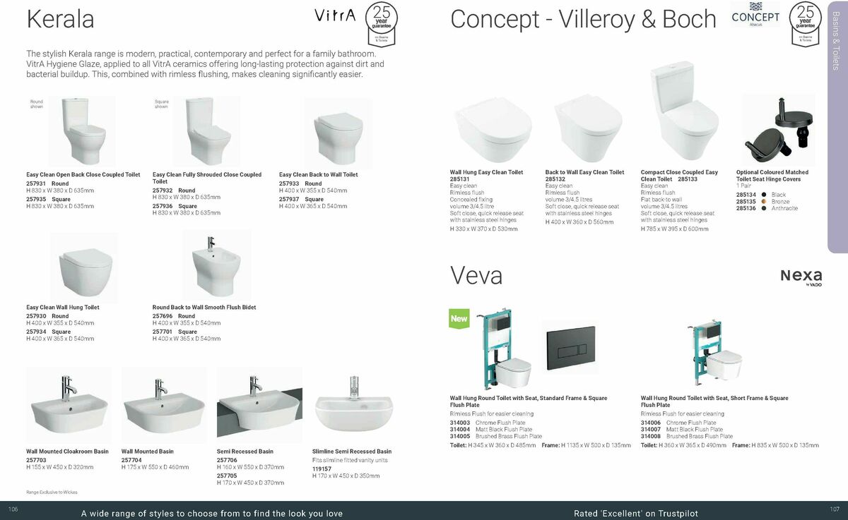 Wickes Bespoke Bathrooms Brochure Offers from 1 September