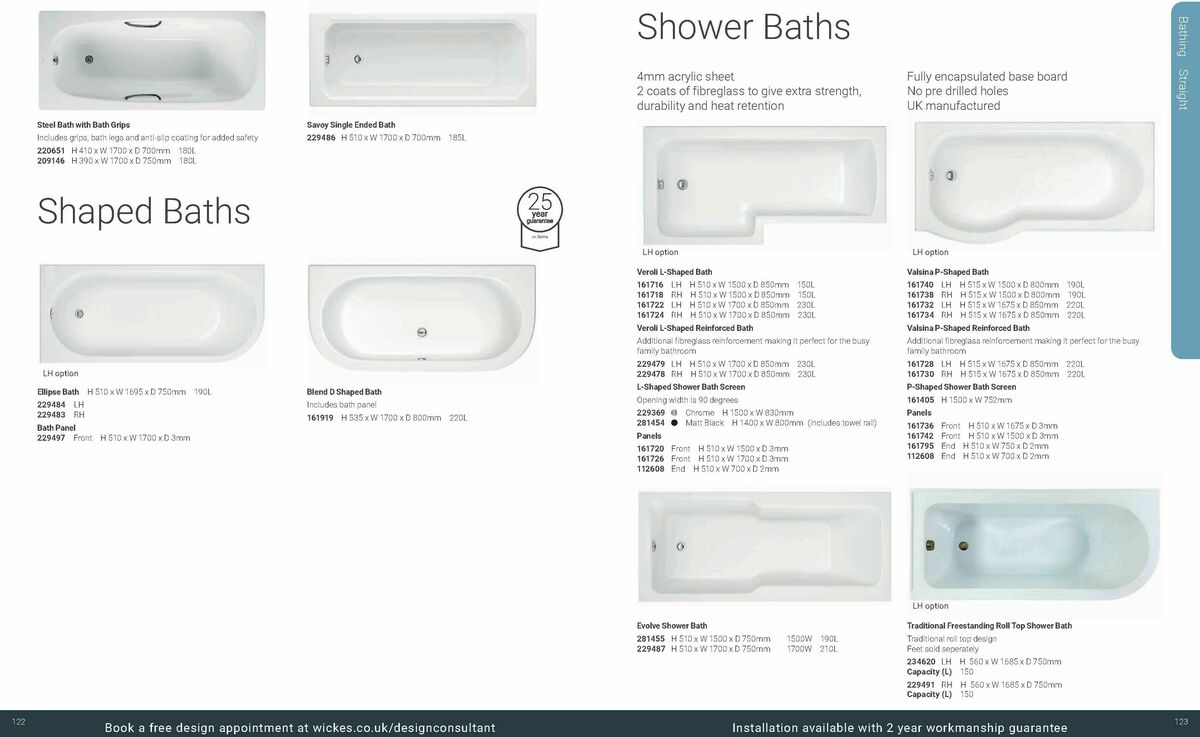 Wickes Bespoke Bathrooms Brochure Offers from 1 September