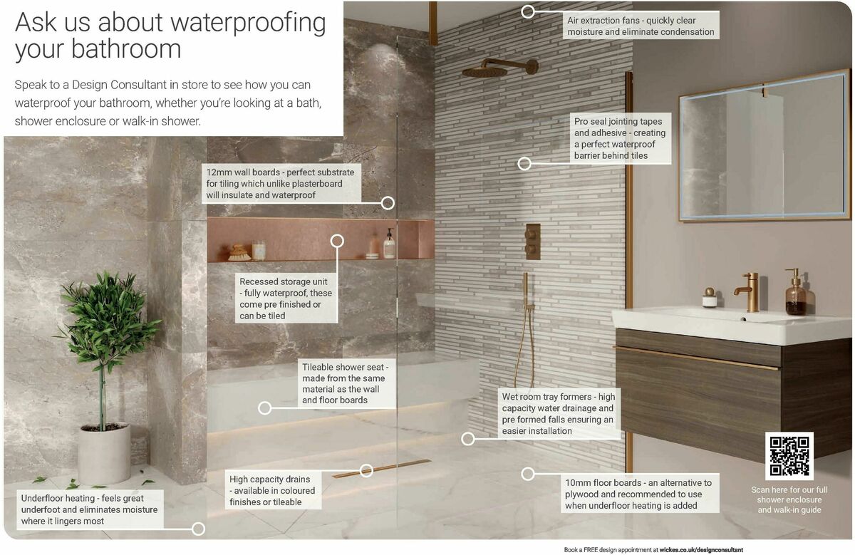 Wickes Bespoke Bathrooms Brochure Offers from 1 September