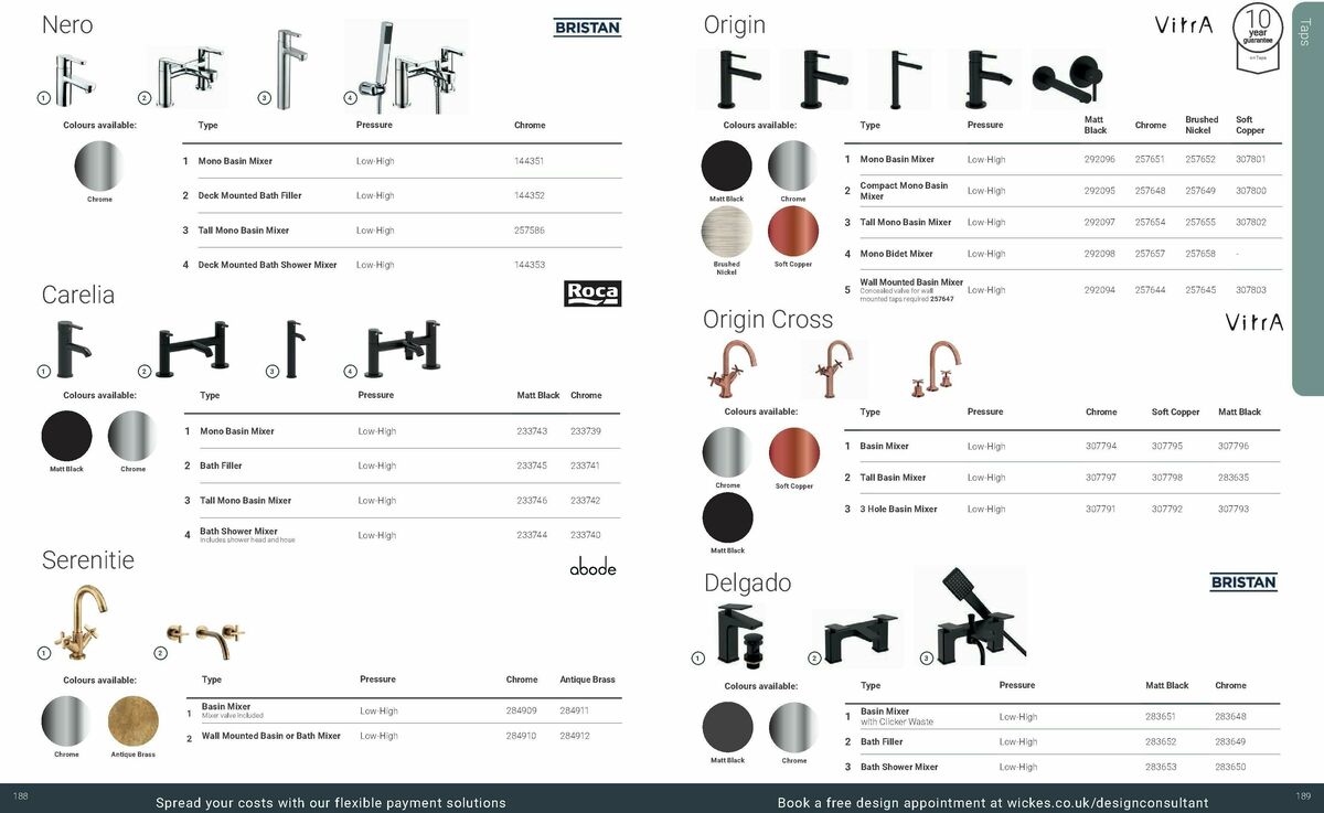 Wickes Bespoke Bathrooms Brochure Offers from 1 September