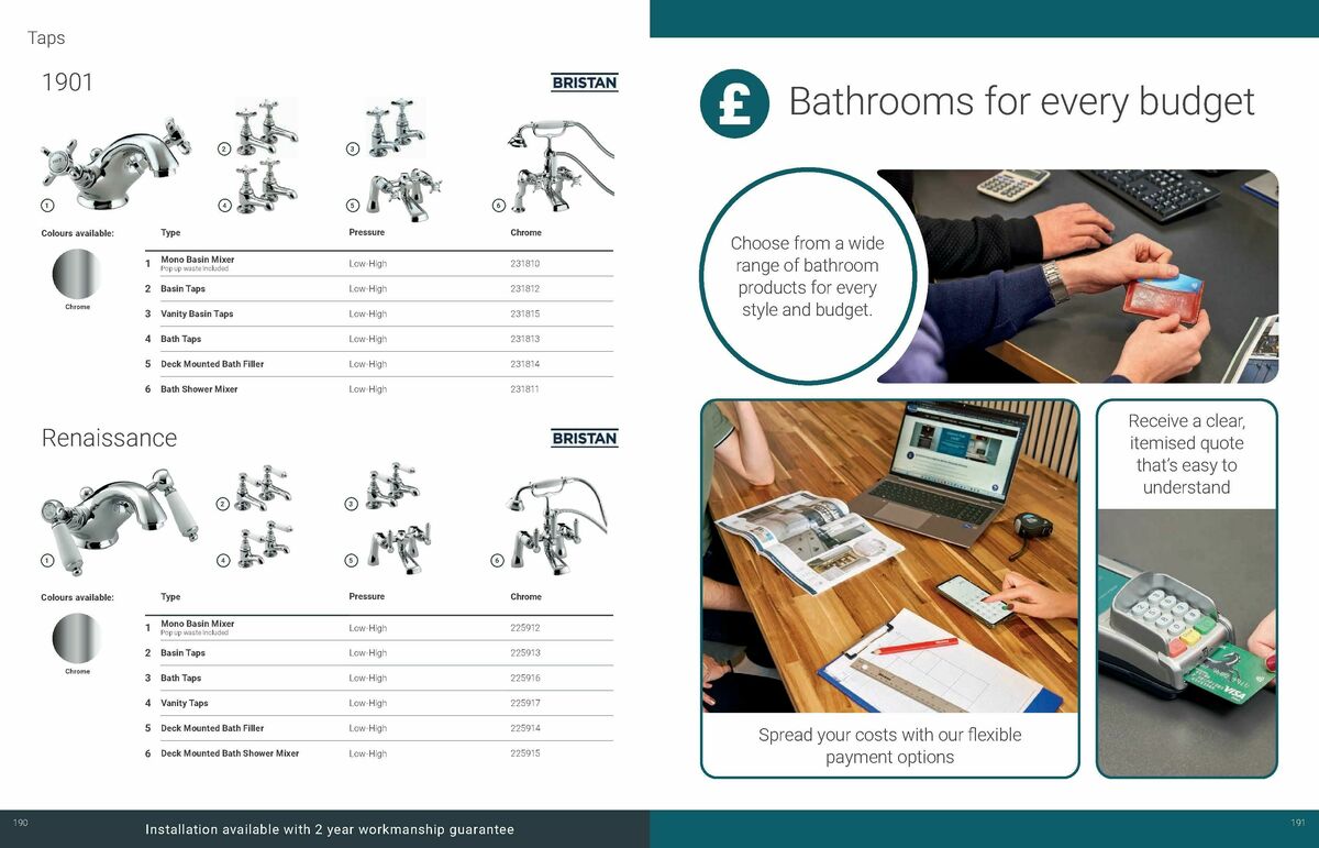 Wickes Bespoke Bathrooms Brochure Offers from 1 September