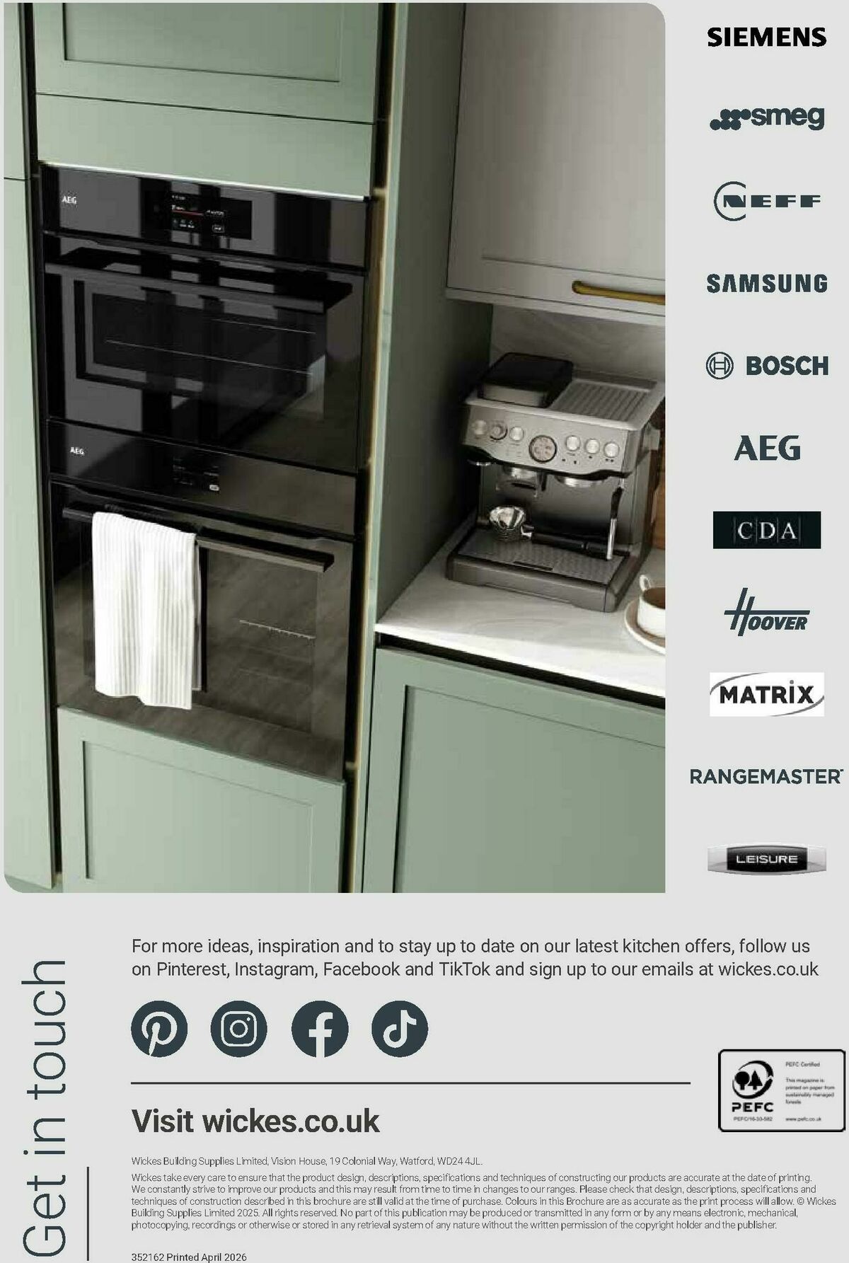 Wickes Kitchen Appliances Brochure Offers from 30 May