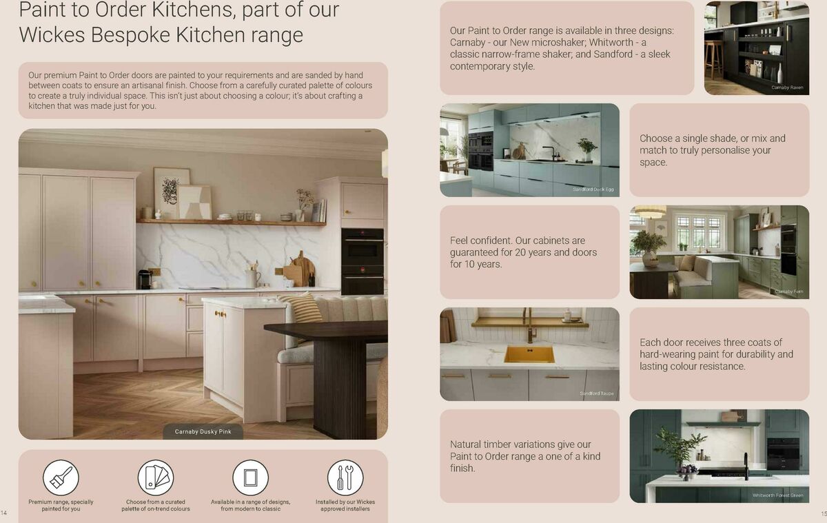 Wickes Kitchens Brochure Offers from 8 August