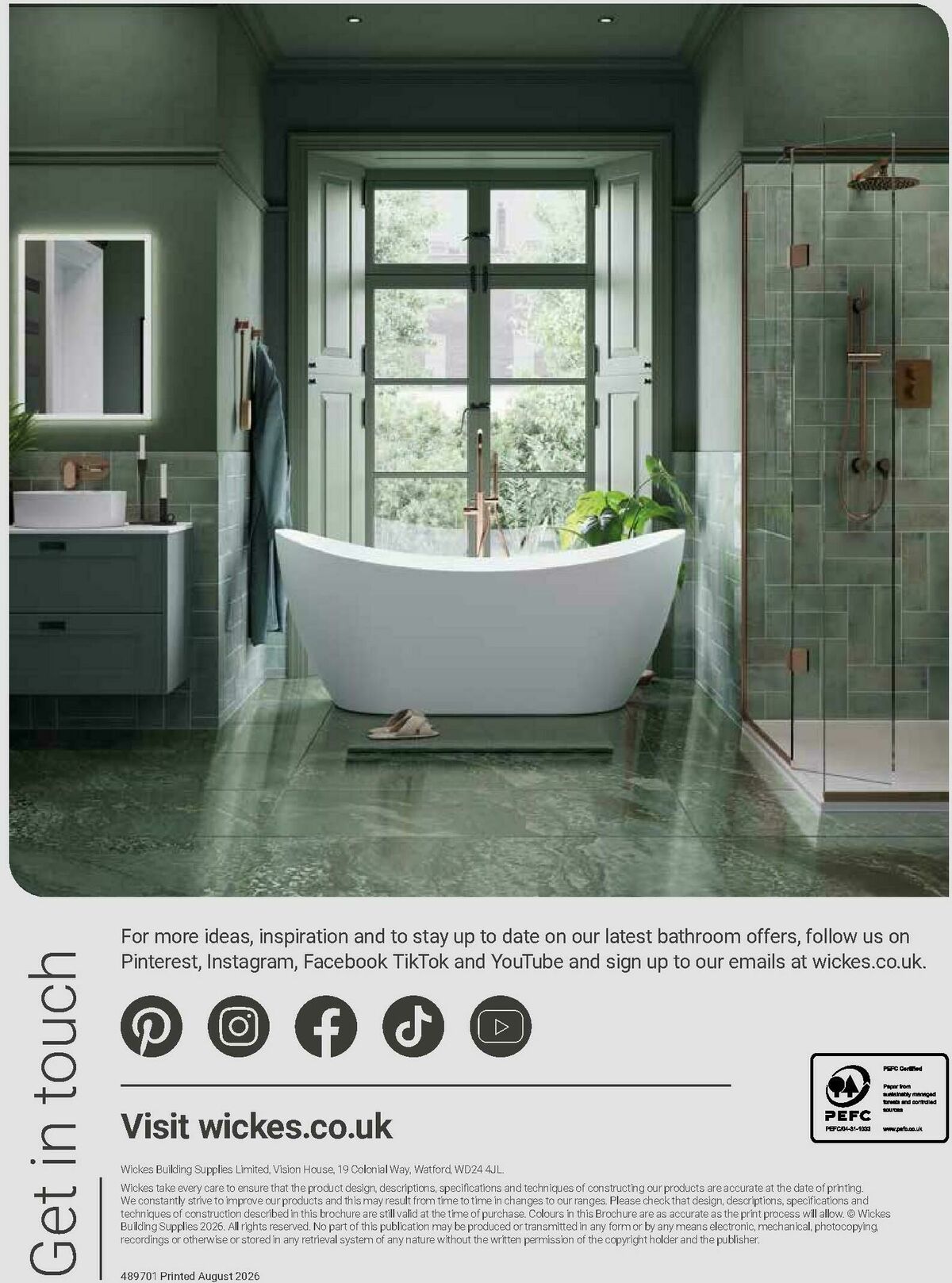 Wickes Bespoke Bathrooms Brochure Offers from 10 August