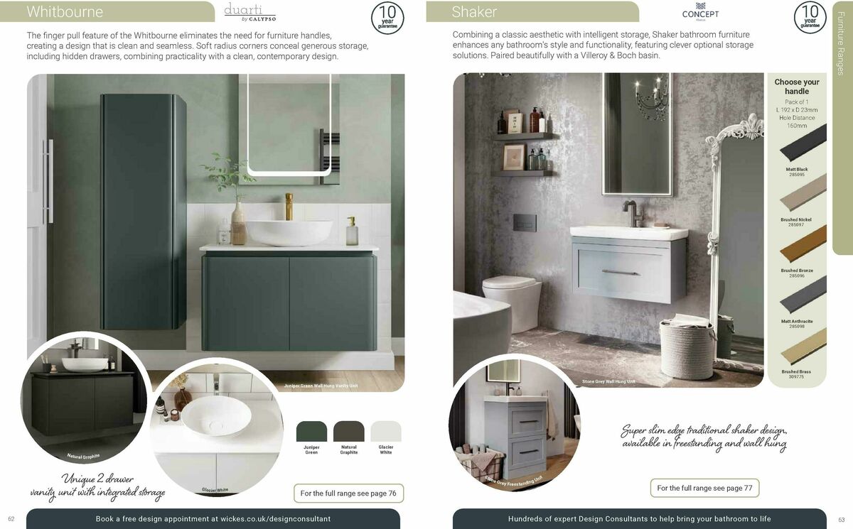 Wickes Bespoke Bathrooms Brochure Offers from 10 August