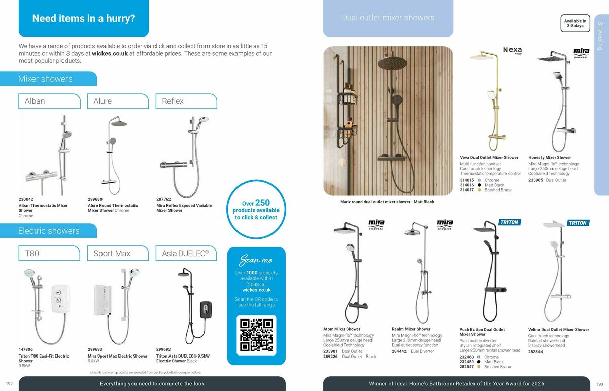 Wickes Bespoke Bathrooms Brochure Offers from 10 August
