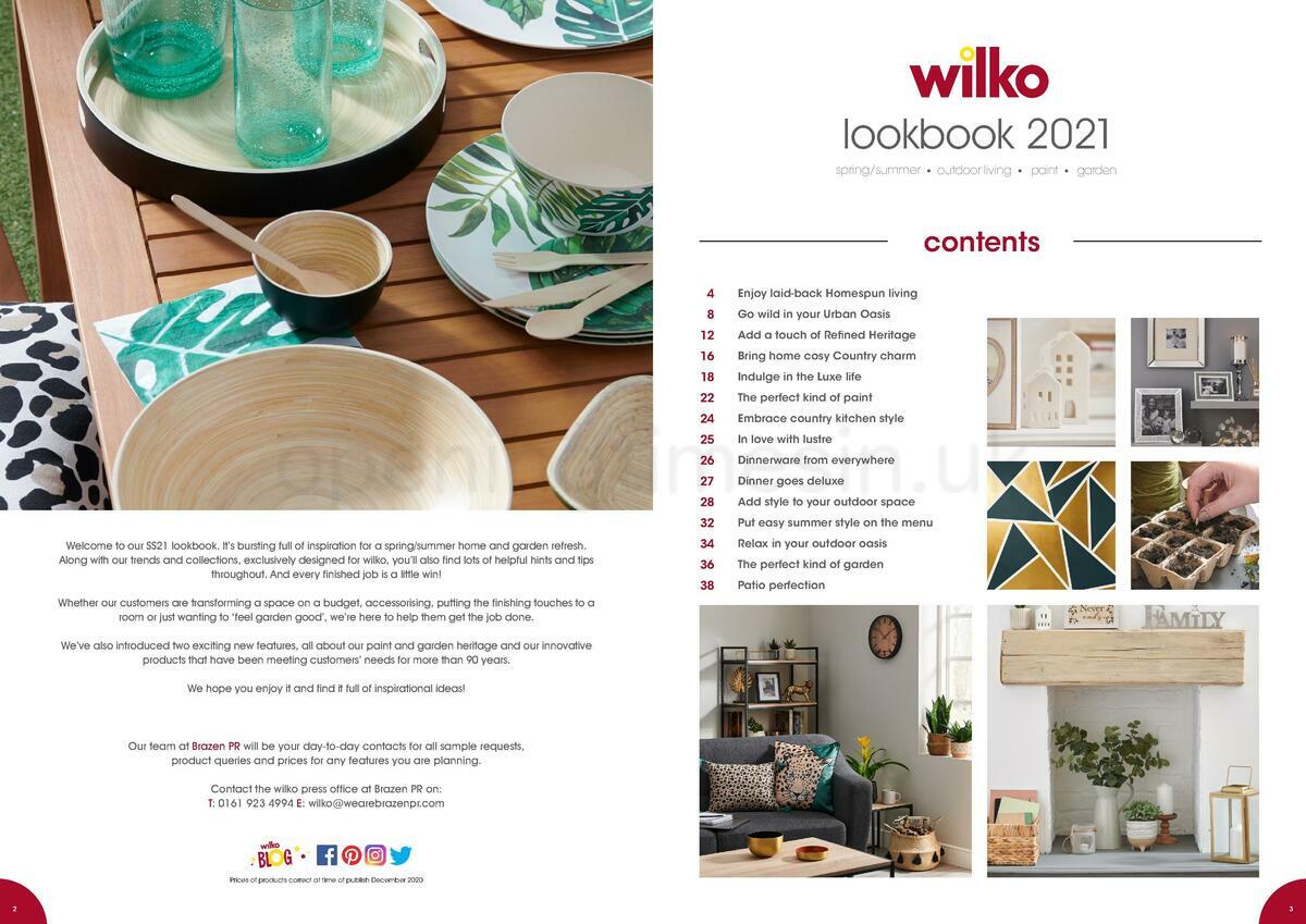 Wilko Lookbook 2021 Offers from 8 January