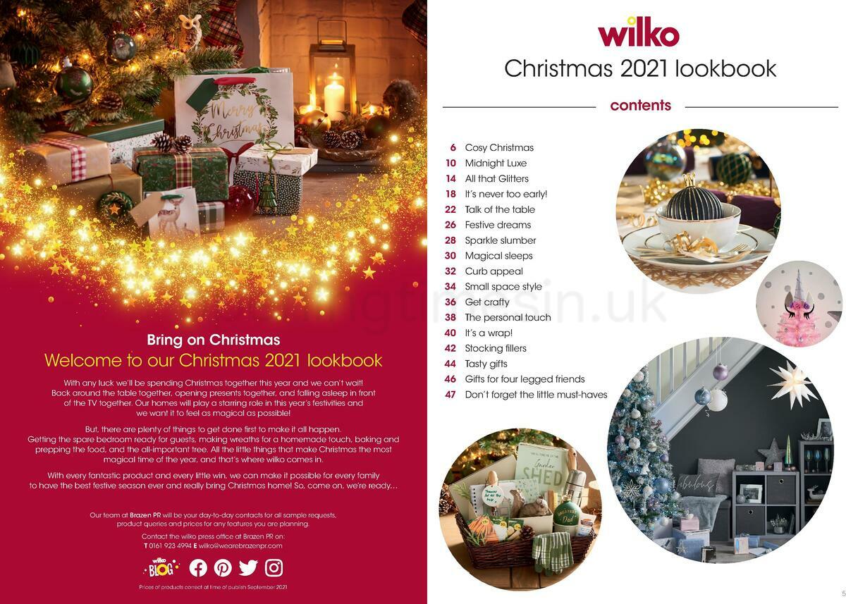 Wilko Christmas Offers from 1 September