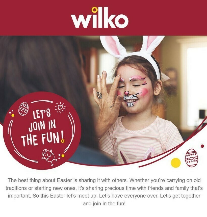 Wilko Easter Offers from 6 April