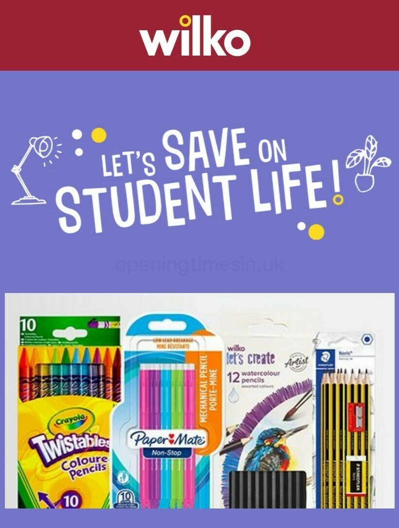 Wilko Offers from 11 August