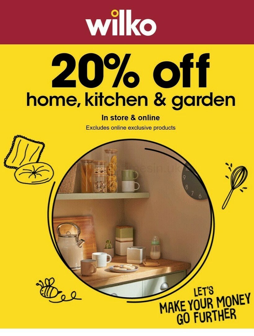 Wilko Offers from 20 August