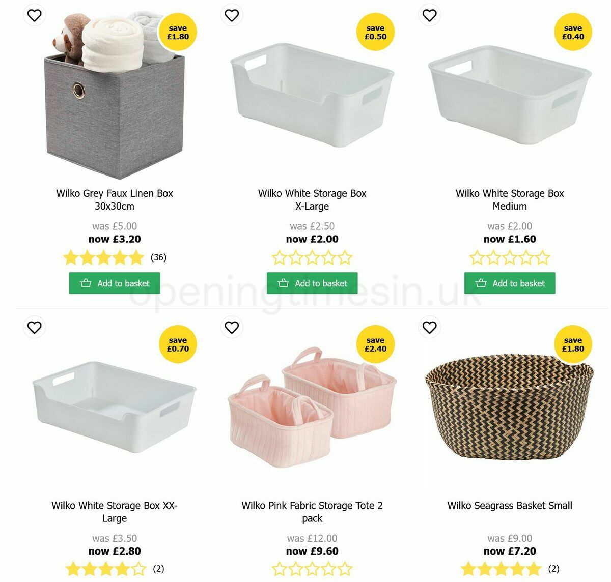 Wilko Offers from 20 August