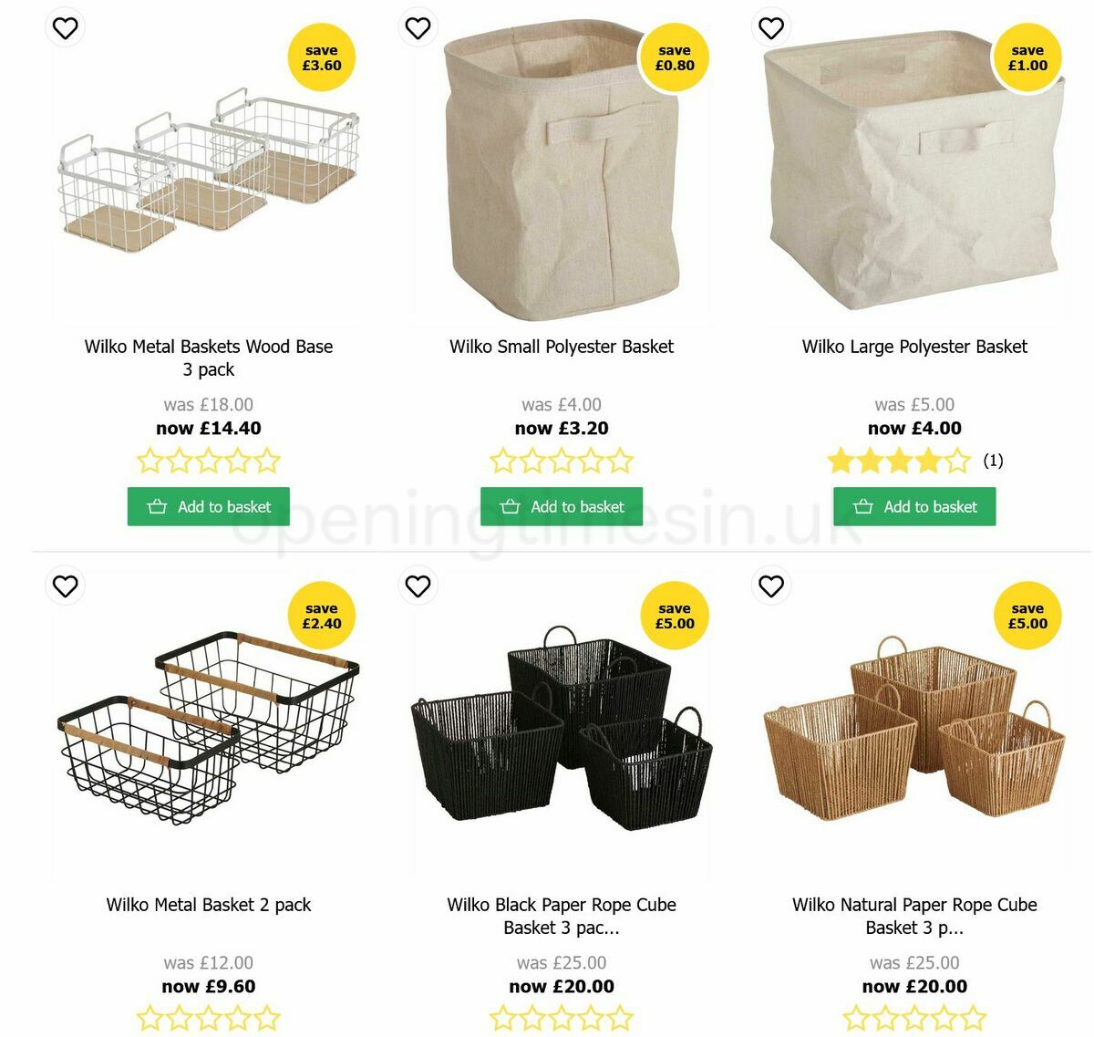 Wilko Offers from 20 August