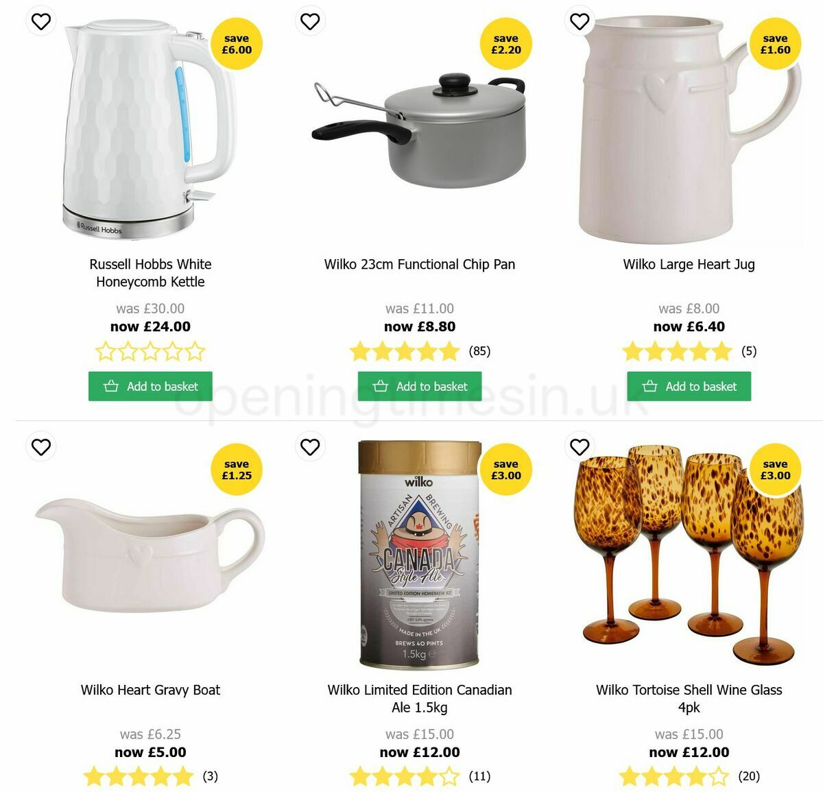 Wilko Offers from 20 August