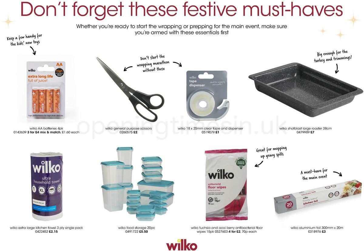 Wilko Offers from 16 November