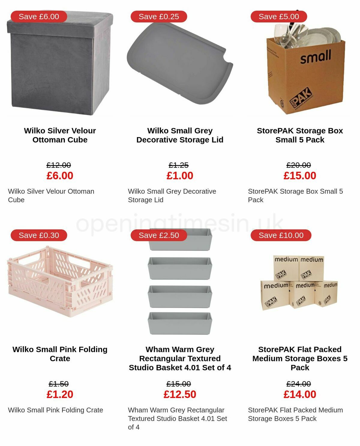 Wilko Storage Offers from 11 February