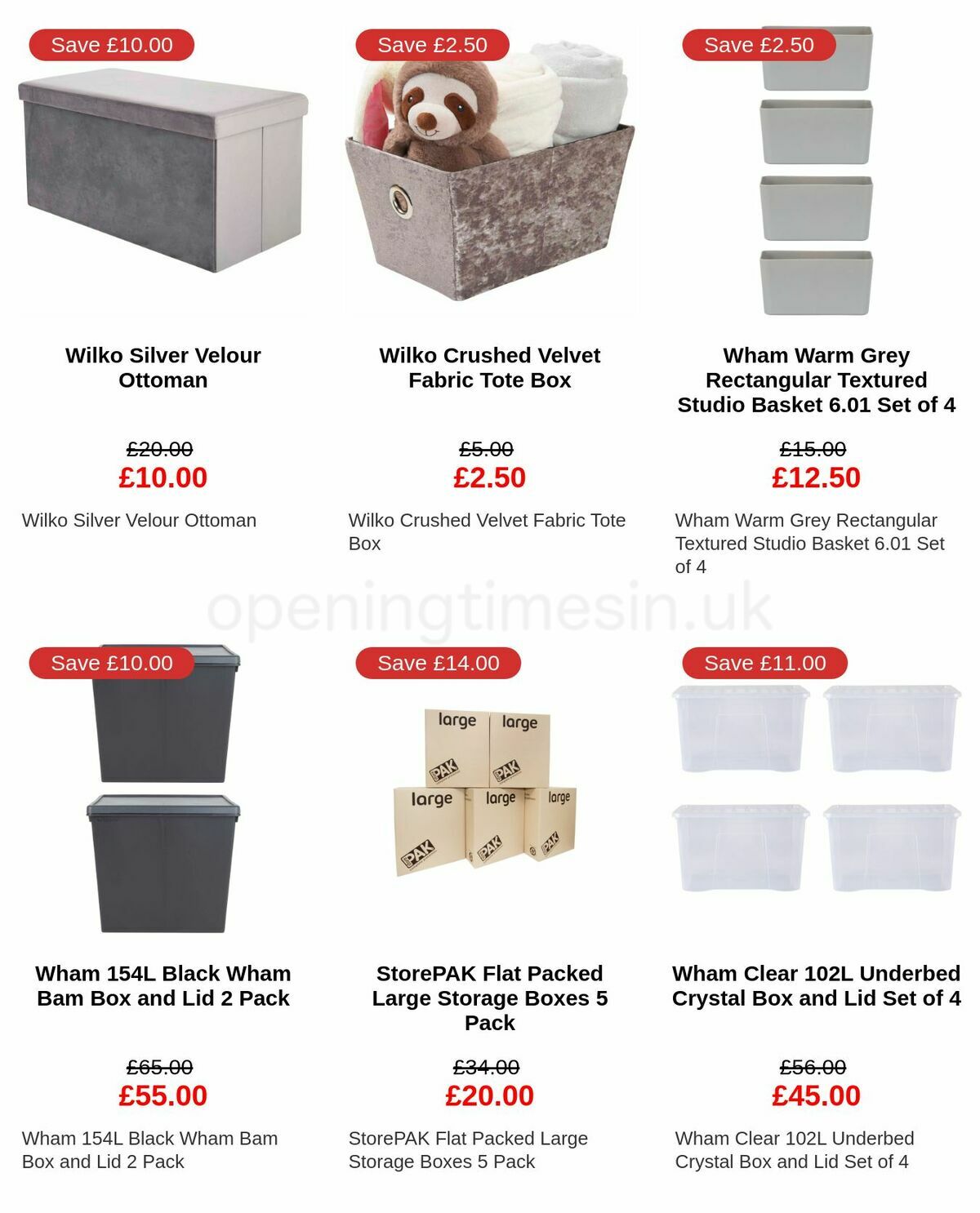 Wilko Storage Offers from 11 February