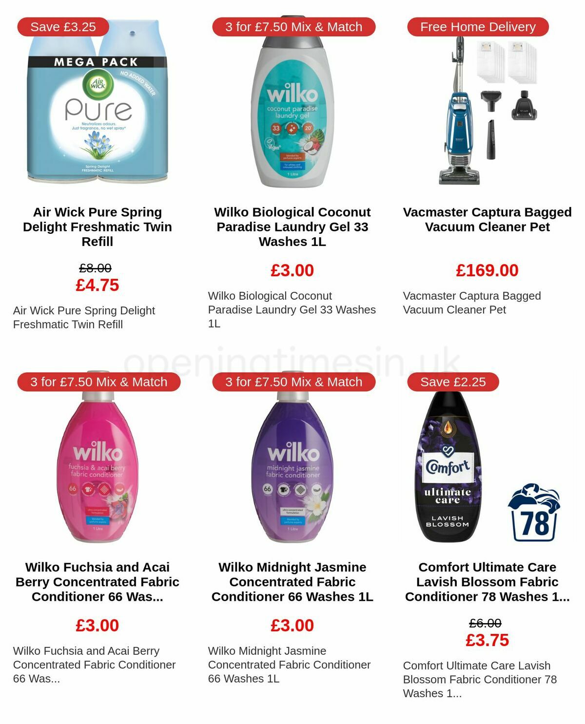 Wilko Cleaning Offers from 19 April