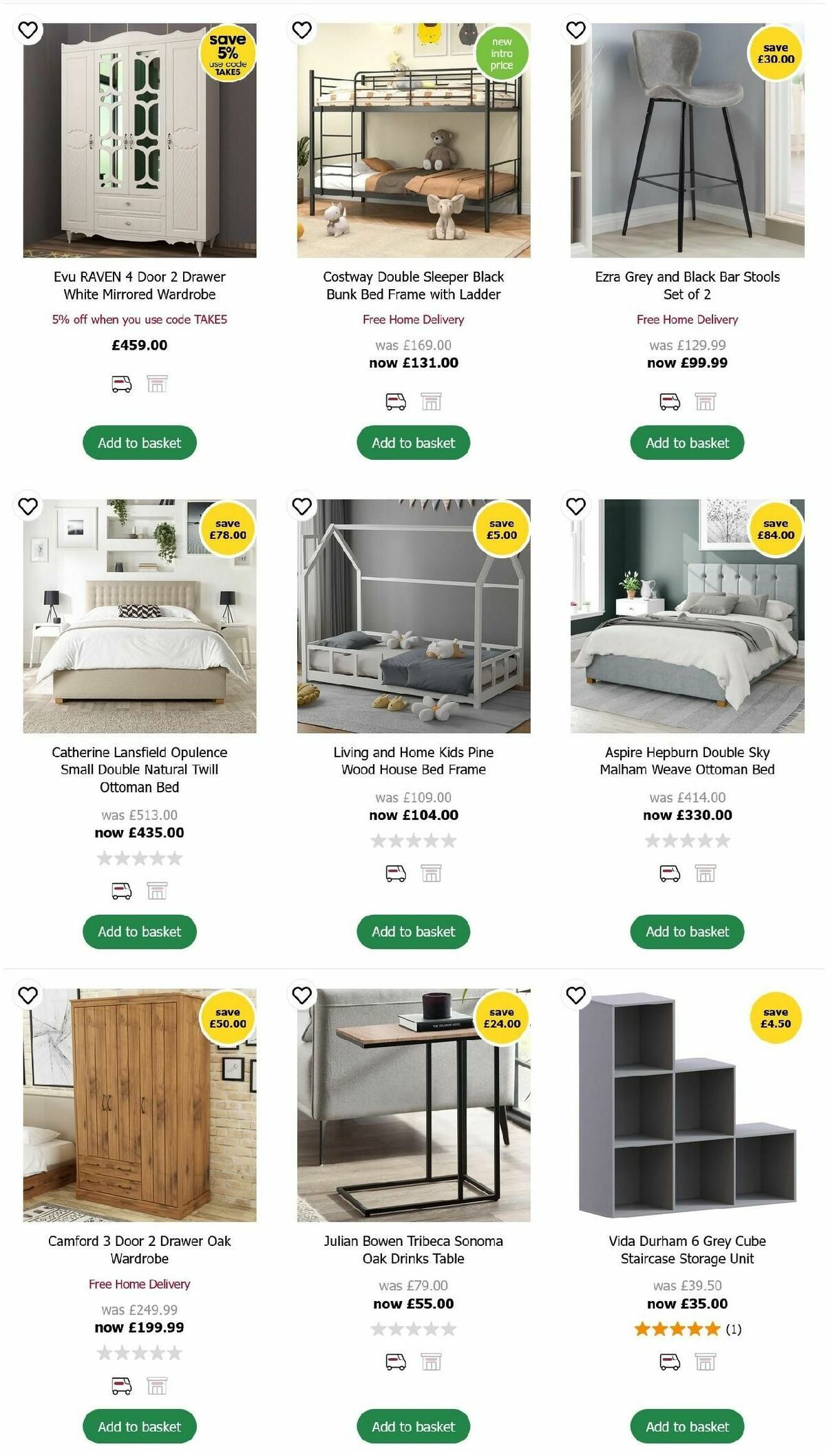 Wilko Furniture Offers Offers from 15 October