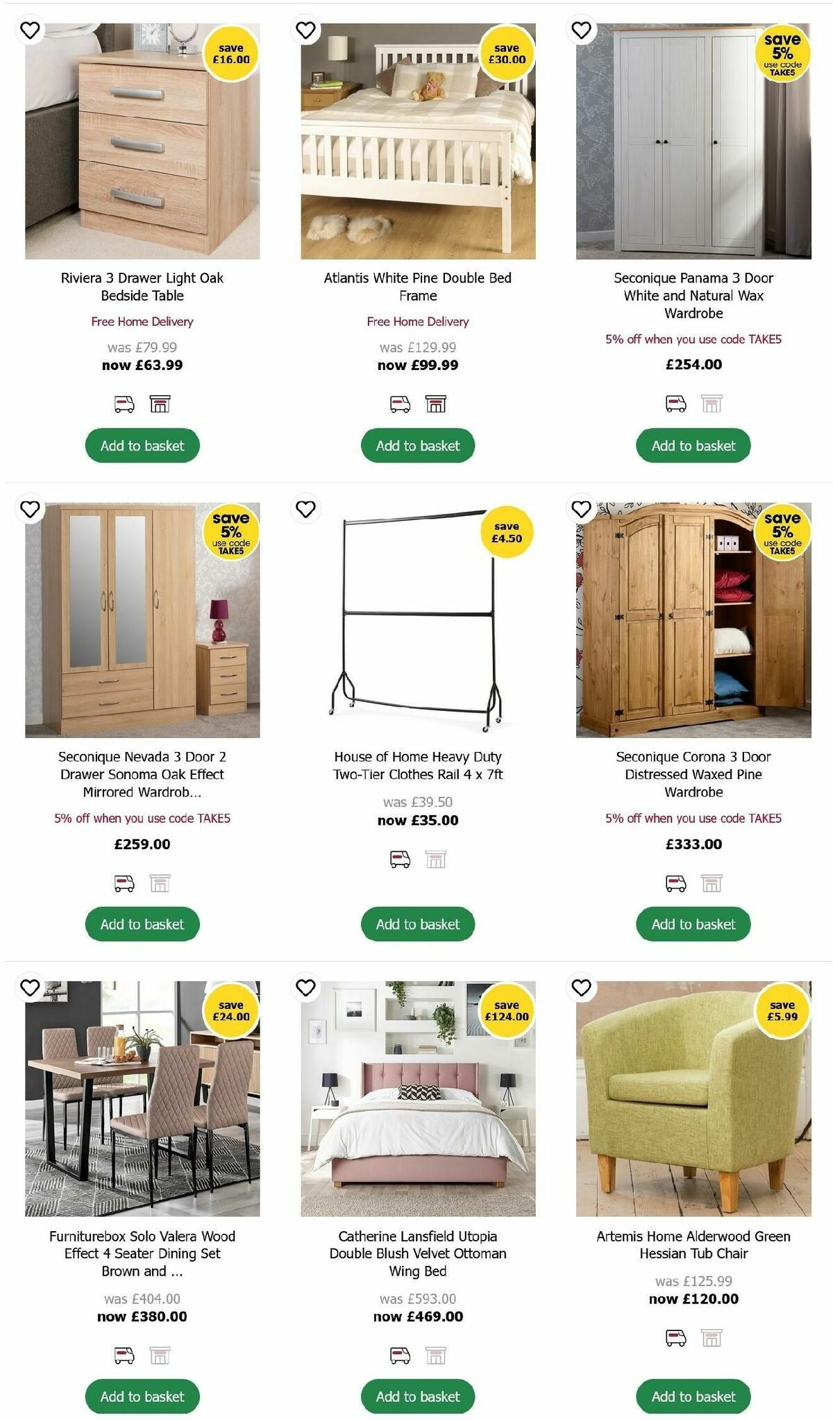Wilko Furniture Offers Offers from 15 October