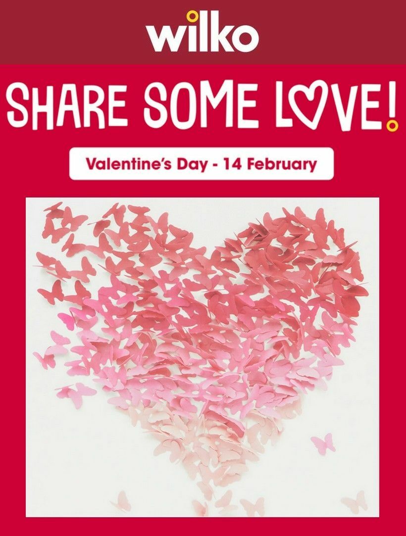 Wilko Valentine's Day Offers from 29 January