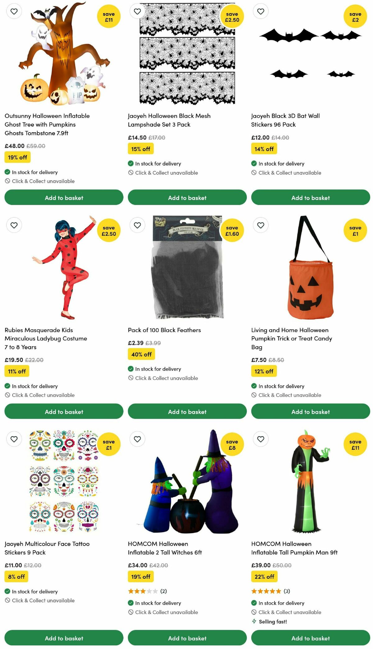 Wilko Halloween Offers from 15 September