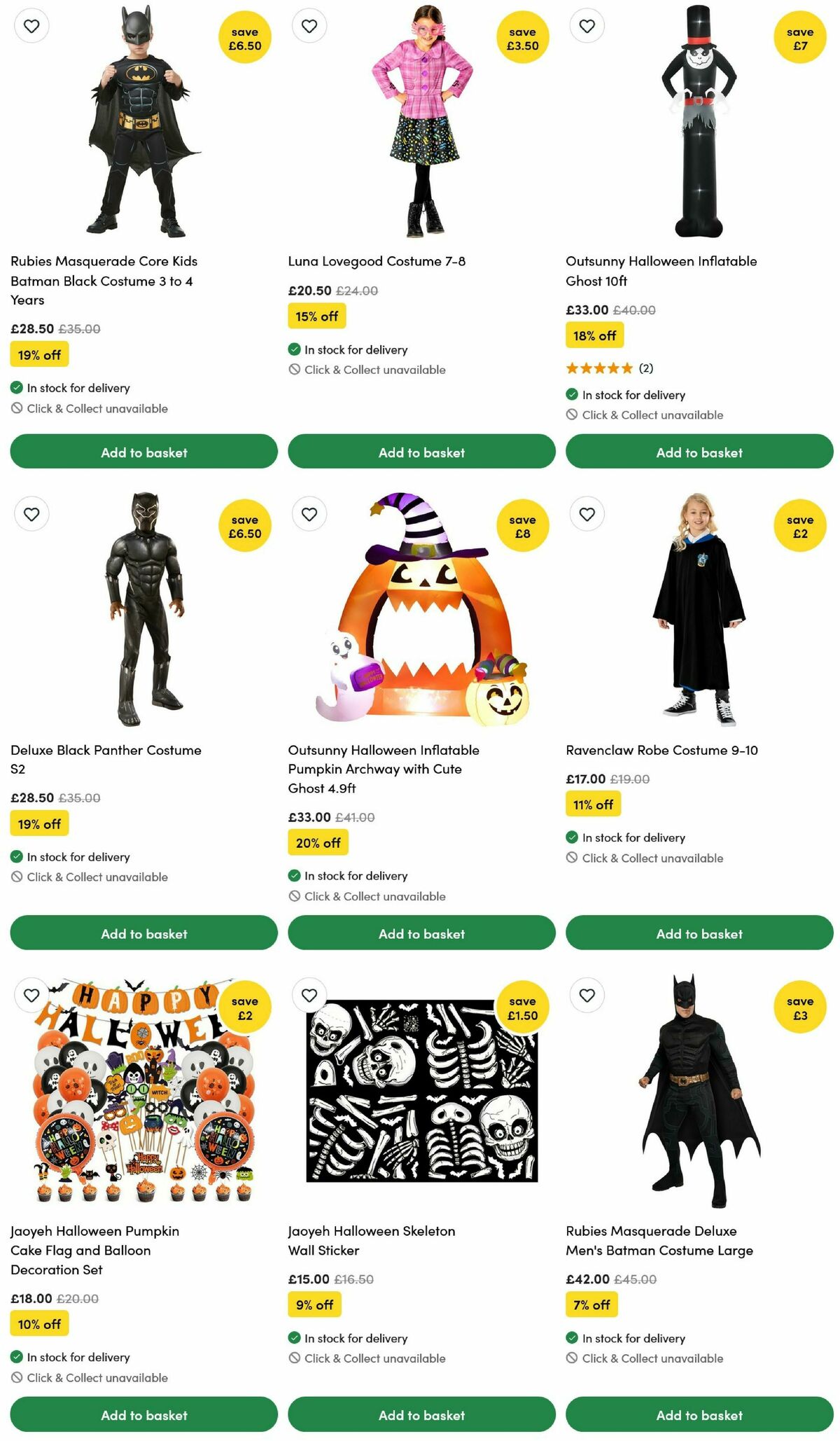 Wilko Halloween Offers from 15 September