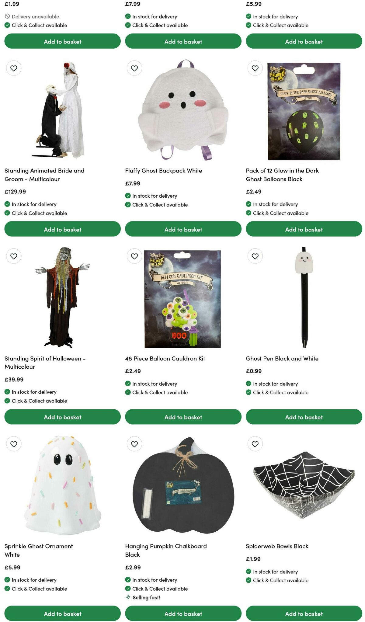 Wilko Halloween Offers from 15 September