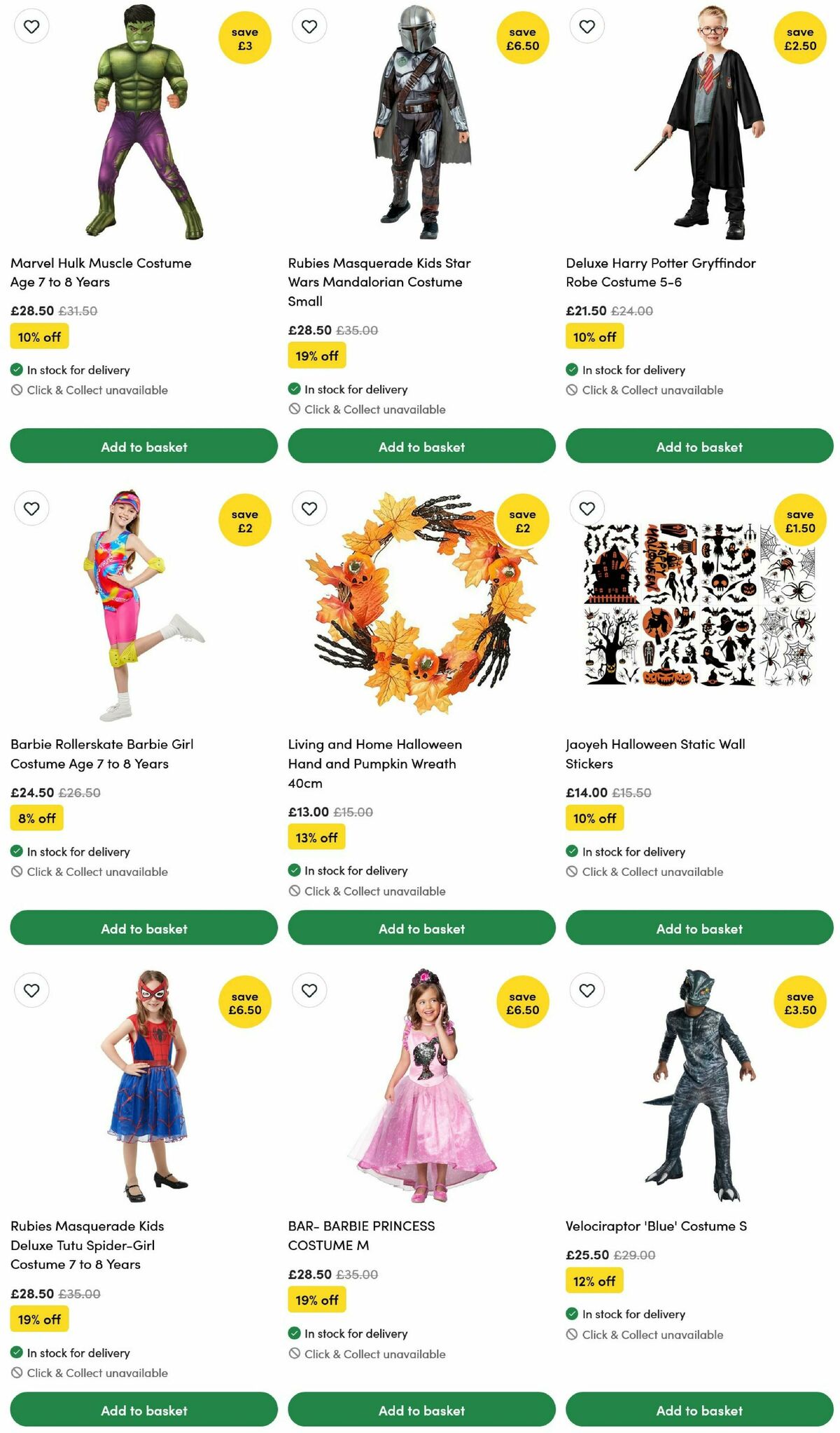 Wilko Halloween Offers from 15 September