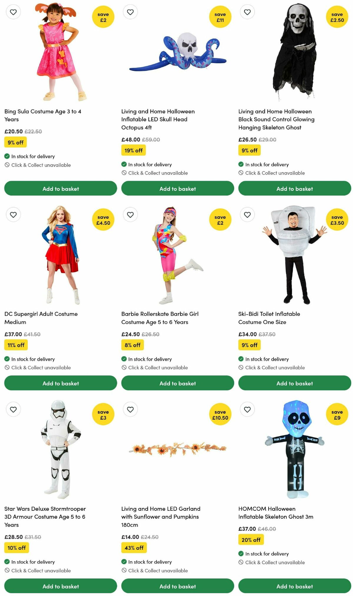 Wilko Halloween Offers from 15 September