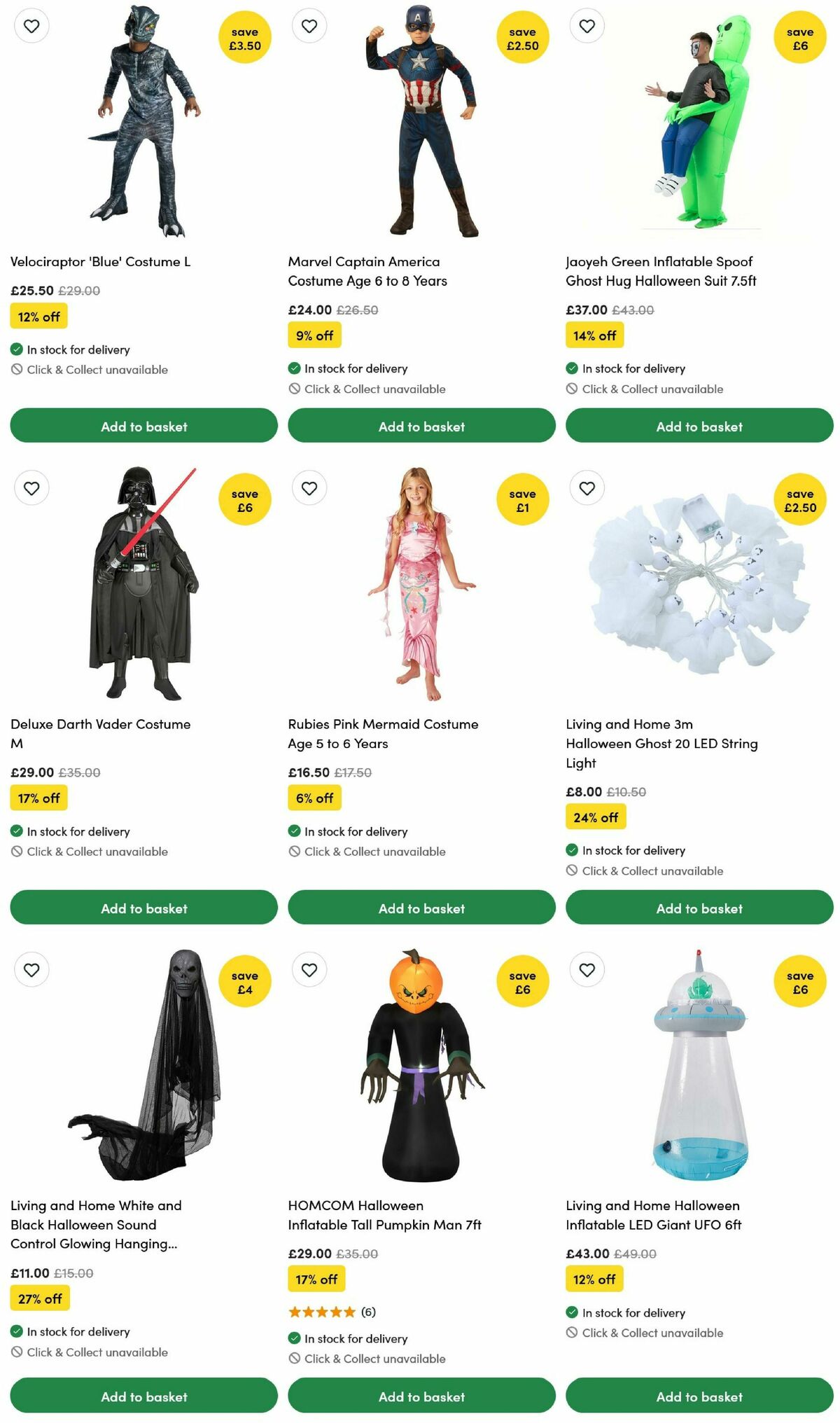 Wilko Halloween Offers from 15 September