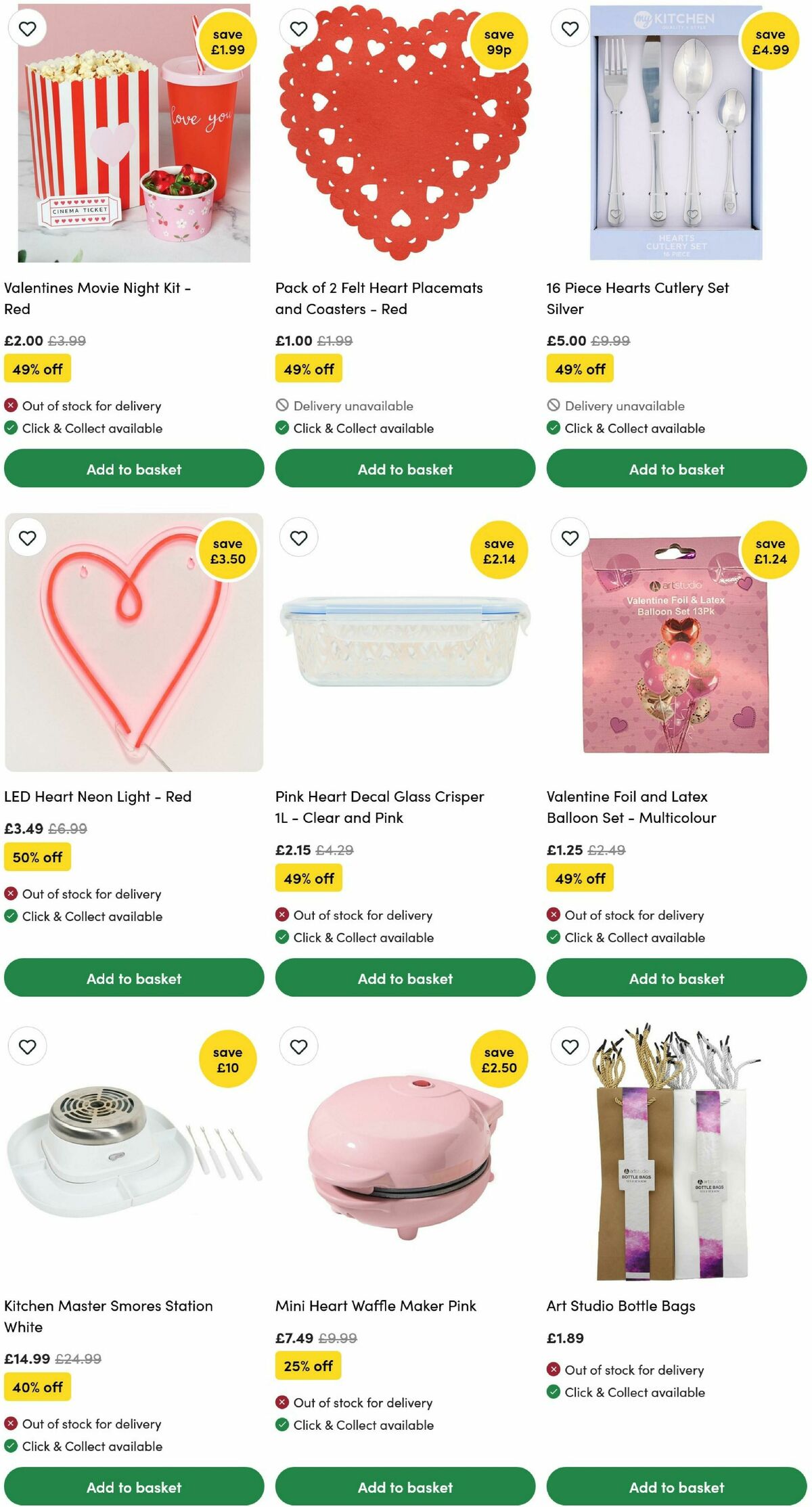 Wilko Valentine's Day Offers from 1 February