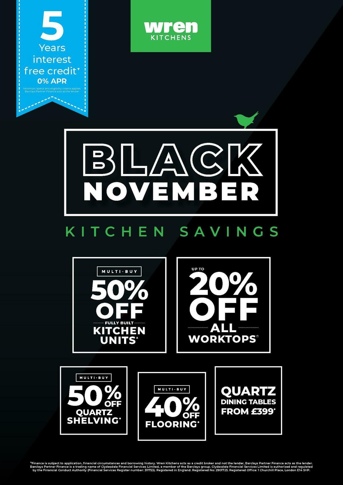 Wren Kitchens Black November Kitchen Savings Gazette Offers from 12 November