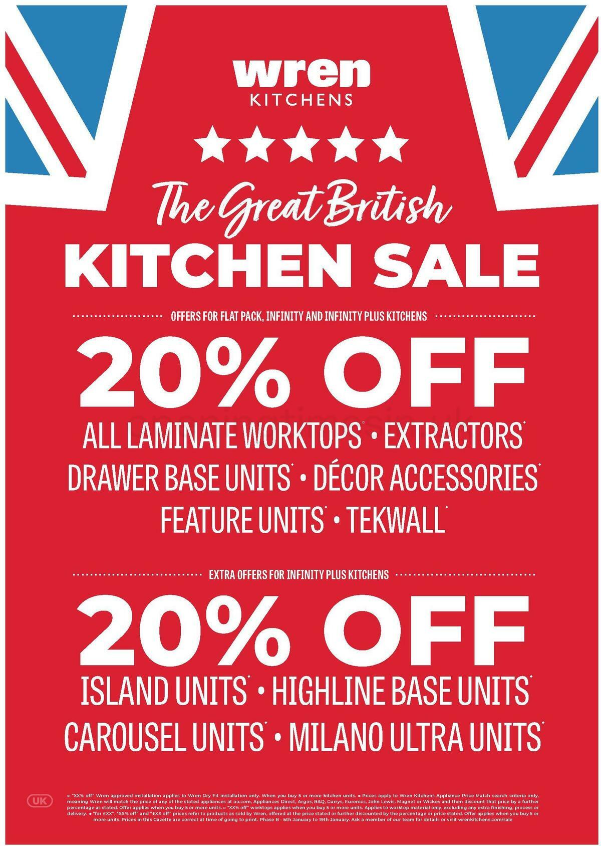 Wren Kitchens Offers from January 6