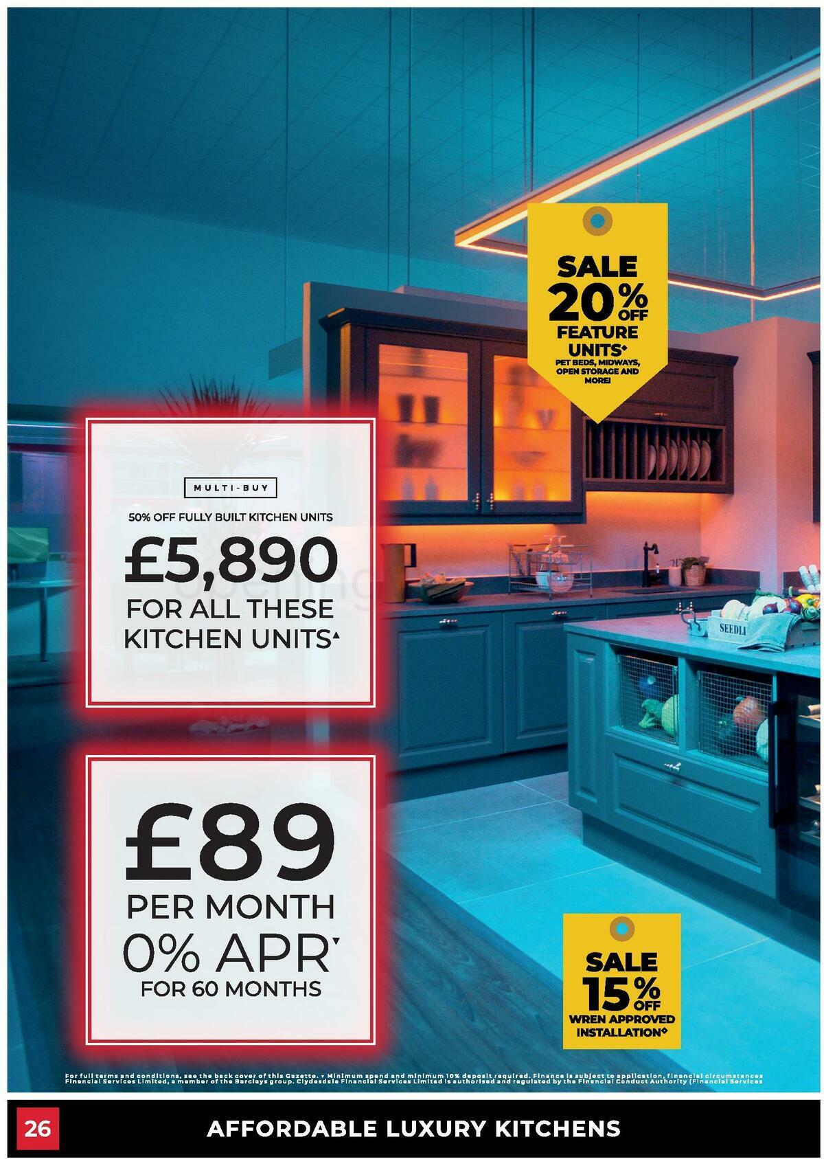 Wren Kitchens Offers from 17 March